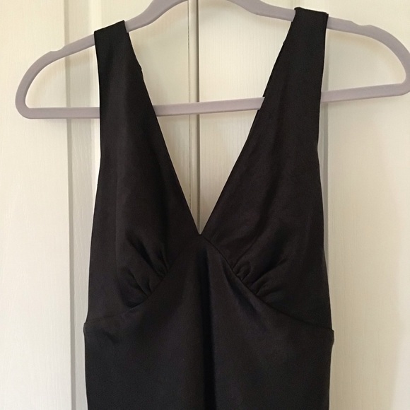 Third Form Elegant Black Satin Sleeveless bias midi Dress Australia Sz 8 - Picture 3 of 7